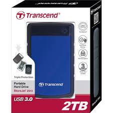 TRANSCEND STOREJET 2TB 2.5'' H3 USB 3.1 HDD - BLUE